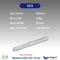 VC5 Module truyền động tuyến tính vít me Dòng VC (Chống xoắn, Tải trọng nặng)