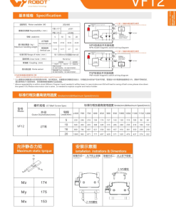 VF12 Module truyền động tuyến tính vít me Dòng VF (Chống xoắn) 13 00220VF12204 HoRMT 1