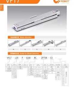 VF17 Module truyền động tuyến tính vít me Dòng VF (Chống xoắn) 9 00220VF17201 iP8Ac 1