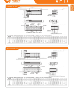 VF17 Module truyền động tuyến tính vít me Dòng VF (Chống xoắn) 11 00220VF17203 81Vdq 1