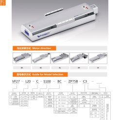 00220VF27204 aeyQW 1 VF27 Module truyền động tuyến tính vít me Dòng VF (Chống xoắn)