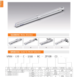 00220VF6201 IZ4jC 1 VF6 Module truyền động tuyến tính vít me Dòng VF (Chống xoắn)