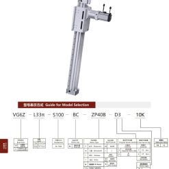 00220VG6Z202 2fPVp 1 VG6Z Module truyền động tuyến tính thanh răng Dòng VG (Mô-đun thanh răng & bánh răng)