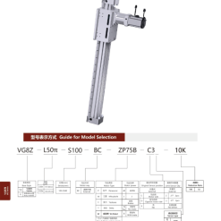 00220VG8z202 1YjlI 1 VG8Z Module truyền động tuyến tính thanh răng Dòng VG (Mô-đun thanh răng & bánh răng)