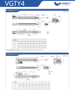 VGTY4 Module truyền động tuyến tính vít me Dòng VGTY (Mô-đun xi lanh điện tích hợp) 8 00220VGTY4201 SNbpr 1