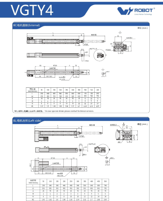 VGTY4 Module truyền động tuyến tính vít me Dòng VGTY (Mô-đun xi lanh điện tích hợp) 4 00220VGTY4201 SNbpr 1