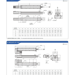 00220VGTY8203 Sj7gx 1 VGTY8 Module truyền động tuyến tính vít me Dòng VGTY (Mô-đun xi lanh điện tích hợp)