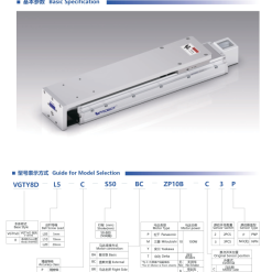 00220VGTYD202 2peqE 1 VGTYD8 Module truyền động tuyến tính vít me Dòng VGTYD (Mỏng nhẹ, Lực đẩy cao)