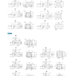 00220VKK6202 YtydC 1 VKK86 Module truyền động tuyến tính vít me Dòng KK (Khung thép)
