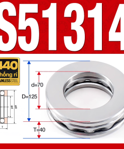 Vòng bi - bạc đạn S51314 (Chặn trục - Inox440C - 70*125*40 mm)