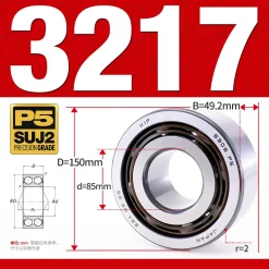 Vòng bi - bạc đạn 3217 (Không phớt - 85*150*49,2 mm)