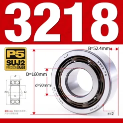 Vòng bi - bạc đạn 3218 (Không phớt - 90*160*52,4 mm)