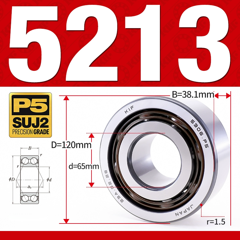 Vòng bi - bạc đạn 5213 (Không phớt - 65*120*38.1 mm)