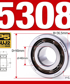 Vòng bi - bạc đạn 5308 (Không phớt - 40*90*36,5 mm)