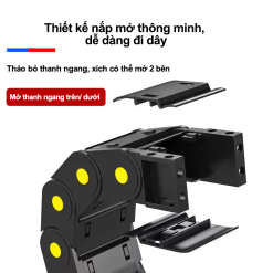 00320Xich20nhua20anh20sp20NK201 fxwPf Xích nhựa cầu nắp hở XN45X100 CA NH ( Kích thước trong 45X10mm )