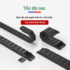 00320Xich20nhua20anh20sp20NK202 S1DZs Xích nhựa cầu nắp hở XN45X100 CA NH ( Kích thước trong 45X10mm )