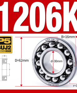 Vòng bi - bạc đạn tự lựa 1206K (Lỗ côn - 30*62*16 mm)