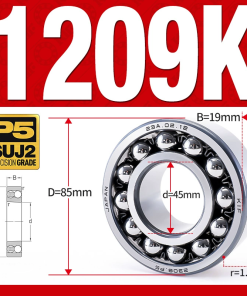 Vòng bi - bạc đạn tự lựa 1209K (Lỗ côn - 45*85*19 mm)