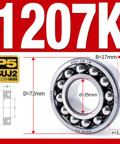 Vòng bi - bạc đạn tự lựa 1207K (Lỗ côn - 35*72*17 mm)