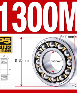 Vòng bi - bạc đạn tự lựa 1300M (Chịu nhiệt - vòng cách bi Đồng - 10*35*11 mm)
