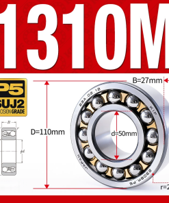 Vòng bi - bạc đạn tự lựa 1310M (Chịu nhiệt - vòng cách bi Đồng - 50*110*27 mm)
