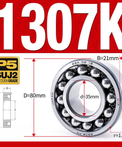 Vòng bi - bạc đạn tự lựa 1307K (Lỗ côn - 35*80*21 mm)