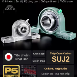 00620GE1BB91i20C491E1BBA120UCP200203 16X8F Gối đỡ vòng bi Inox 304 SSUCP 2xx
