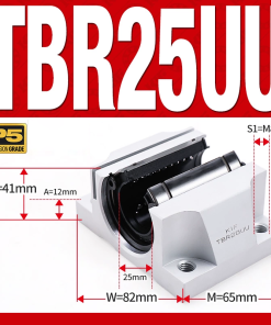 Con trượt tròn có đế bản rộng TBR25UU (Bi trượt tròn có đế)