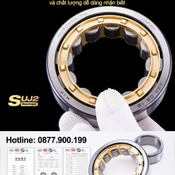 00620VC3B2ng20bi20NJ200206 FSqSm Vòng bi đũa - bạc đạn đũa trụ NU2206EM (Trục tự do - lồng cách bi Đồng - kt 30*62*20 mm)