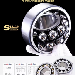 00620vC3B2ng20bi201200206 yR9IT Vòng bi - bạc đạn tự lựa 1203ATN (Chịu nhiệt - vòng cách bi Nylon - 17*40*12 mm)