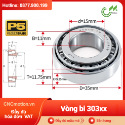 Vòng bi côn 1 dãy bi - bạc đạn bánh xe 30344  (Kích thước -  220*460*97 mm)