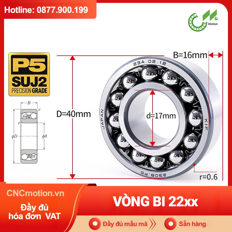 Vòng bi tự lựa 22xx