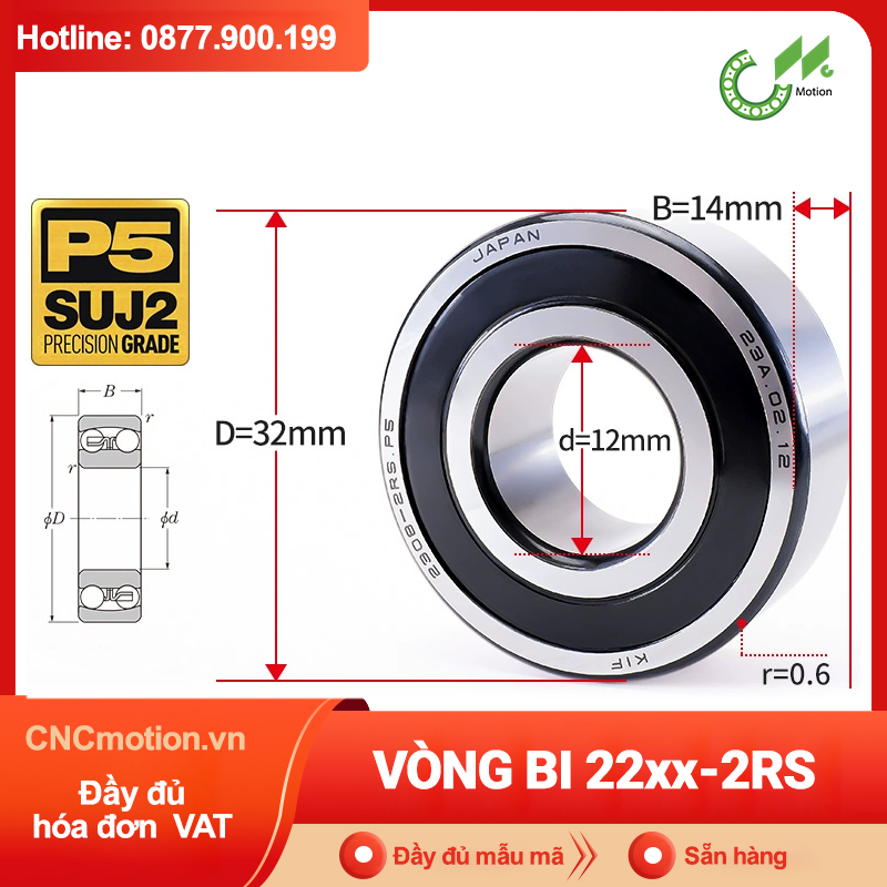 Vòng bi tự lựa 22xx-2RS