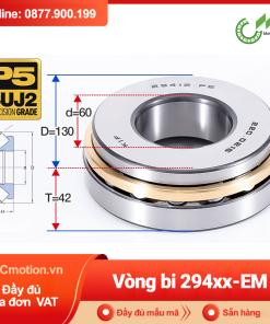 Vòng bi đĩa bay chặn trục - bạc đạn cà na chặn trục 29436M (lồng cách bi Đồng -  180*360*109 mm)