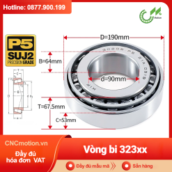 Vòng bi côn 1 dãy bi 323xxx