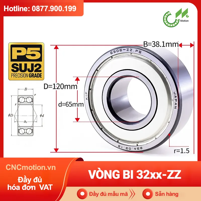 Vòng bi tự lựa 32xx-ZZ