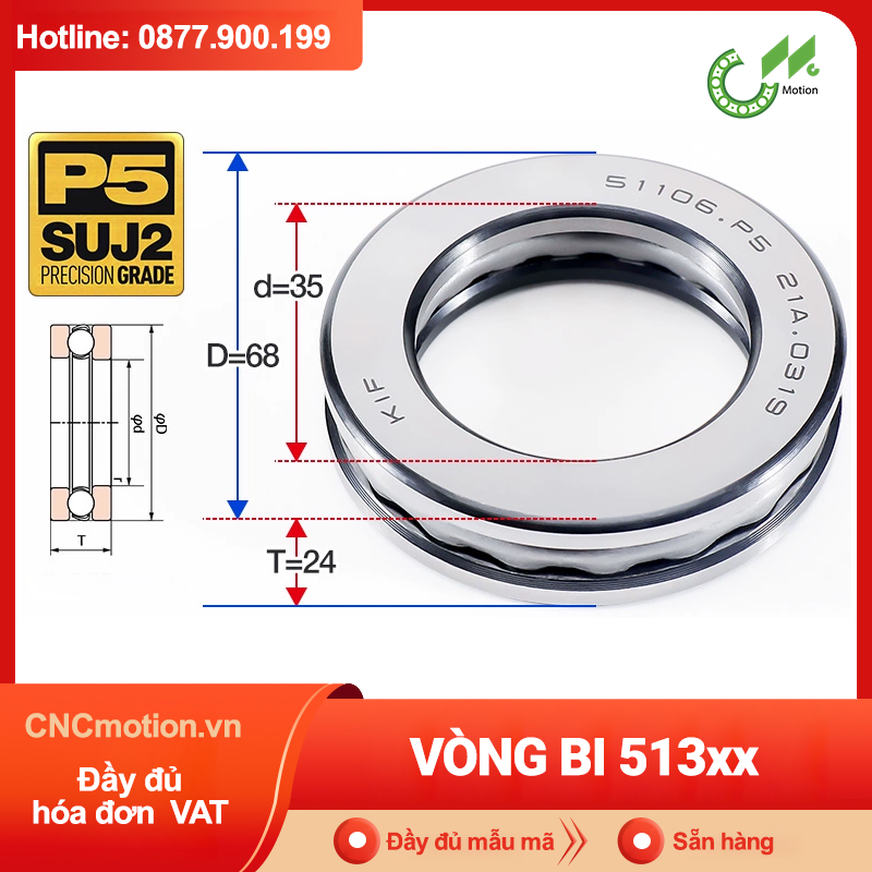 Vòng bi - bạc đạn 513xx