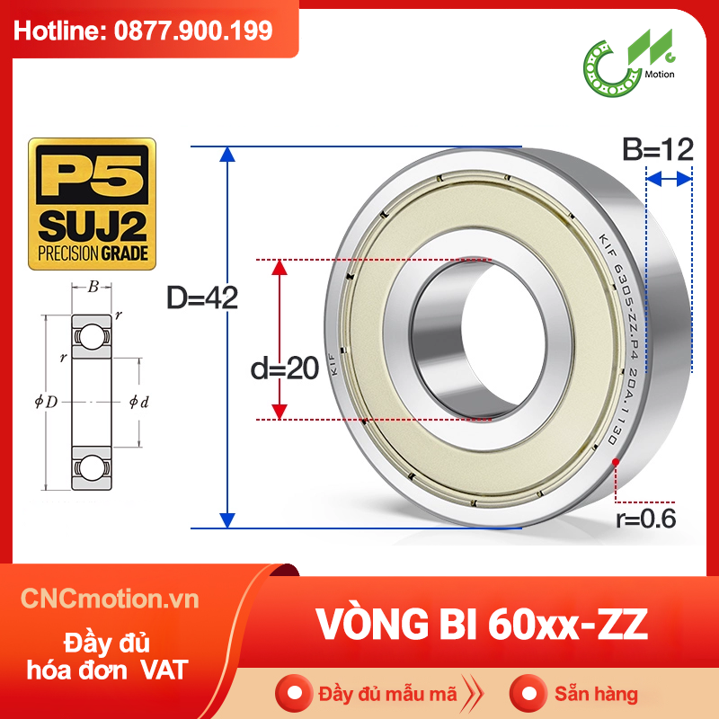 Vòng bi 60xx-ZZ