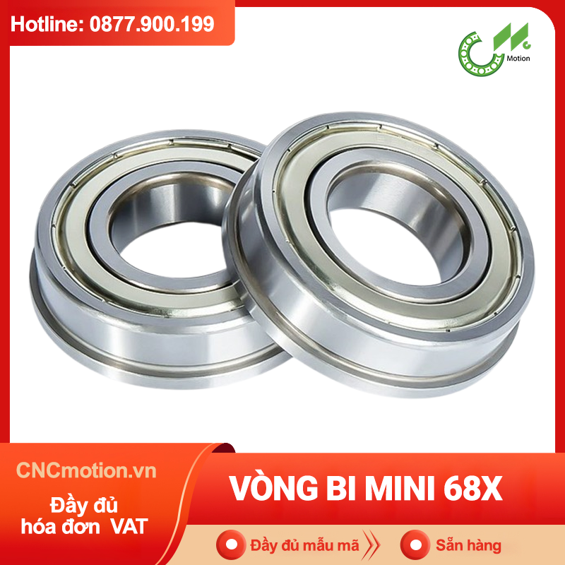 Vòng bi mini F68x mặt bích