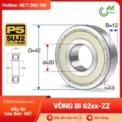 Vòng bi 62xx-ZZ
