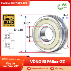 Vòng bi F68xx mặt bích