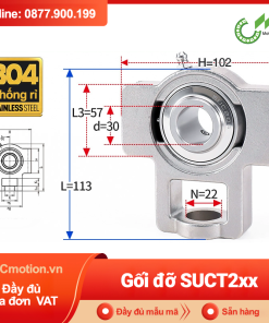 Gối đỡ vòng bi Inox 304 SSUCT 2xx