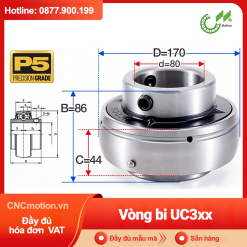 Vòng bi gối UC3xx