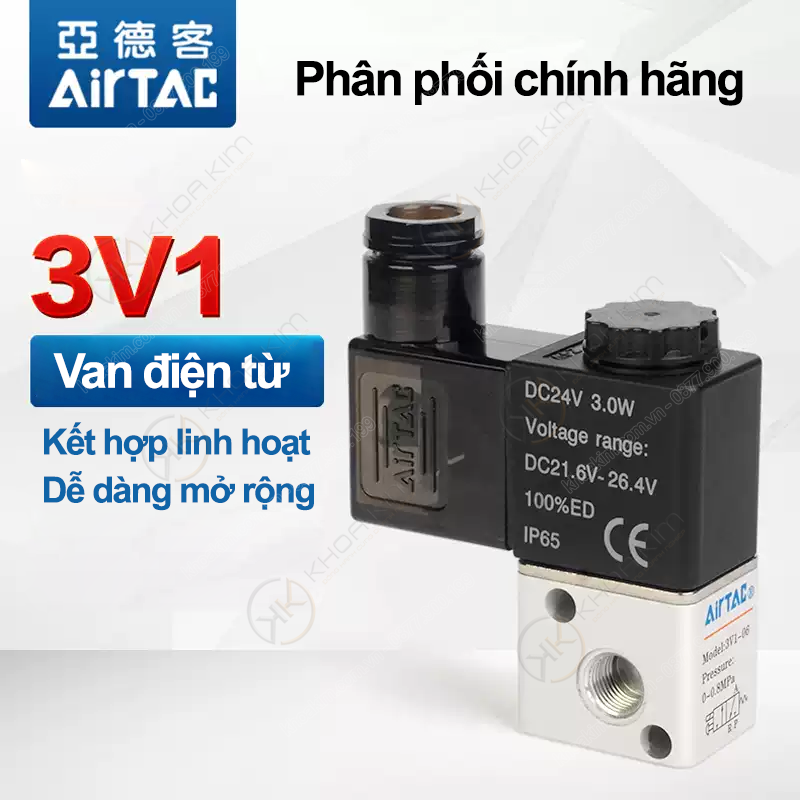 Van điện từ 3V1 - Airtac chính hãng 3 008 3v1 2 copy 008 3v1 2 copy Van điện từ 3V1 - Airtac chính hãng