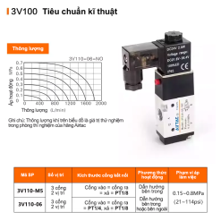 008 3vxxx 9 Van điện từ 3V 1coil 3/2 - 3v110 3v210 3v310