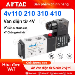 Van điện từ 4V-1 coil 5/2 - Airtac chính hãng