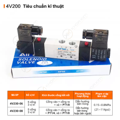 008 4VX3X 2 copy Van điện từ 4V-2 coil 5/3 - 4v130 4v230 4v330 4v430