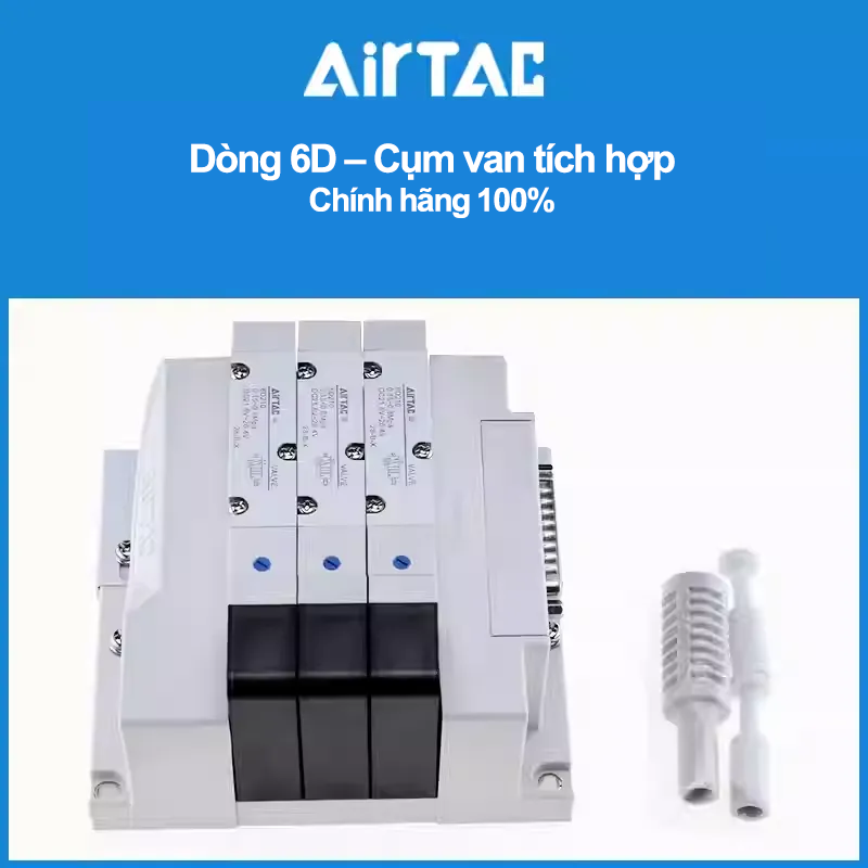Cụm van tích hợp 6D - Airtac chính hãng 4 008 6D 4 008 6D 4 Cụm van tích hợp 6D - Airtac chính hãng