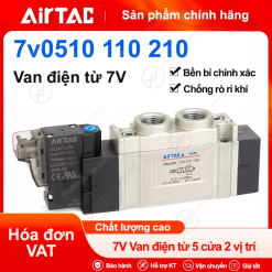 Van điện từ 7V-1 coil 5/2 - Airtac