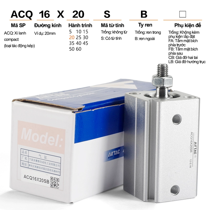 Xi lanh ACQ-SB - Airtac chính hãng 4 008 ACQSB 4 1 008 ACQSB 4 1 Xi lanh ACQ-SB - Airtac chính hãng